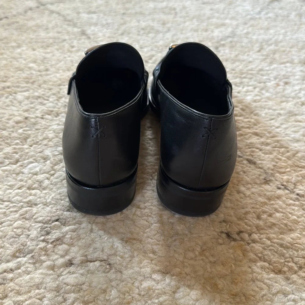 rag & bone Black Loafers with Silver Accent - Picture 4 of 7